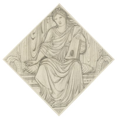 A Woman with a Lyre by Edward Burne Jones